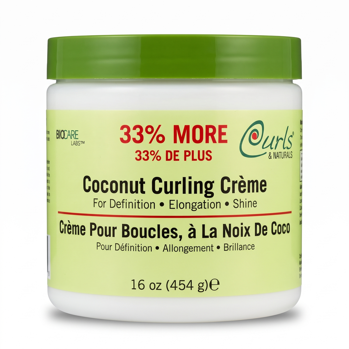 Biocare Labs Curls & Naturals Coconut Curling Crème 454g