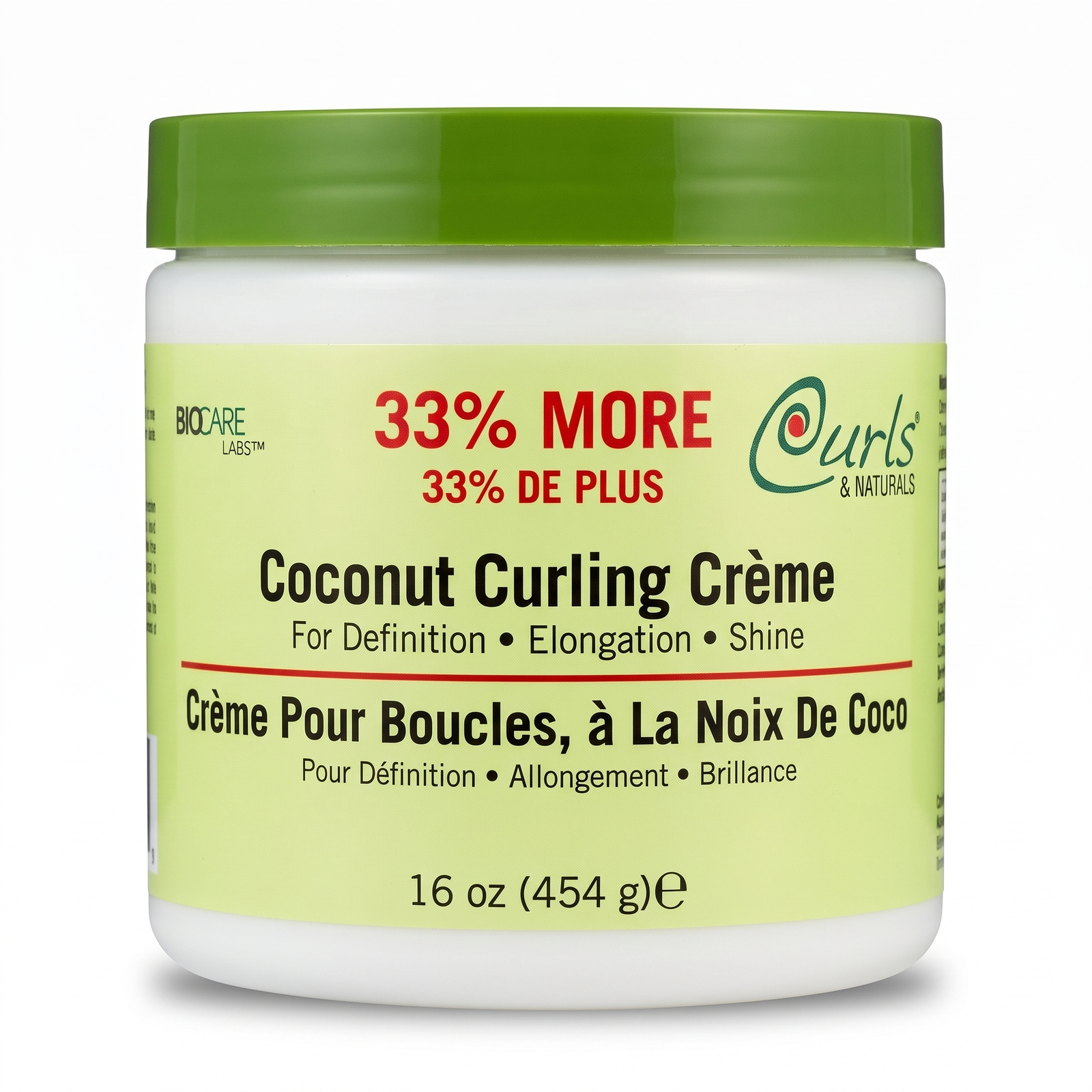Biocare Labs Curls & Naturals Coconut Curling Crème 454g