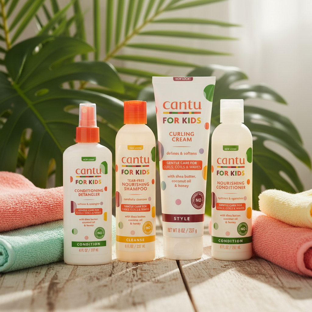 Cantu Kids Kinder Haarpflege Bundle 4 products