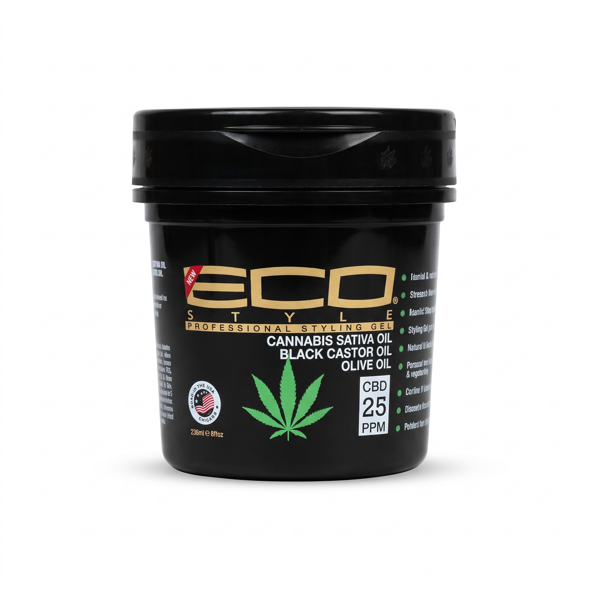 Eco Style Cannabis Sativa Oil Styling Gel 236ml
