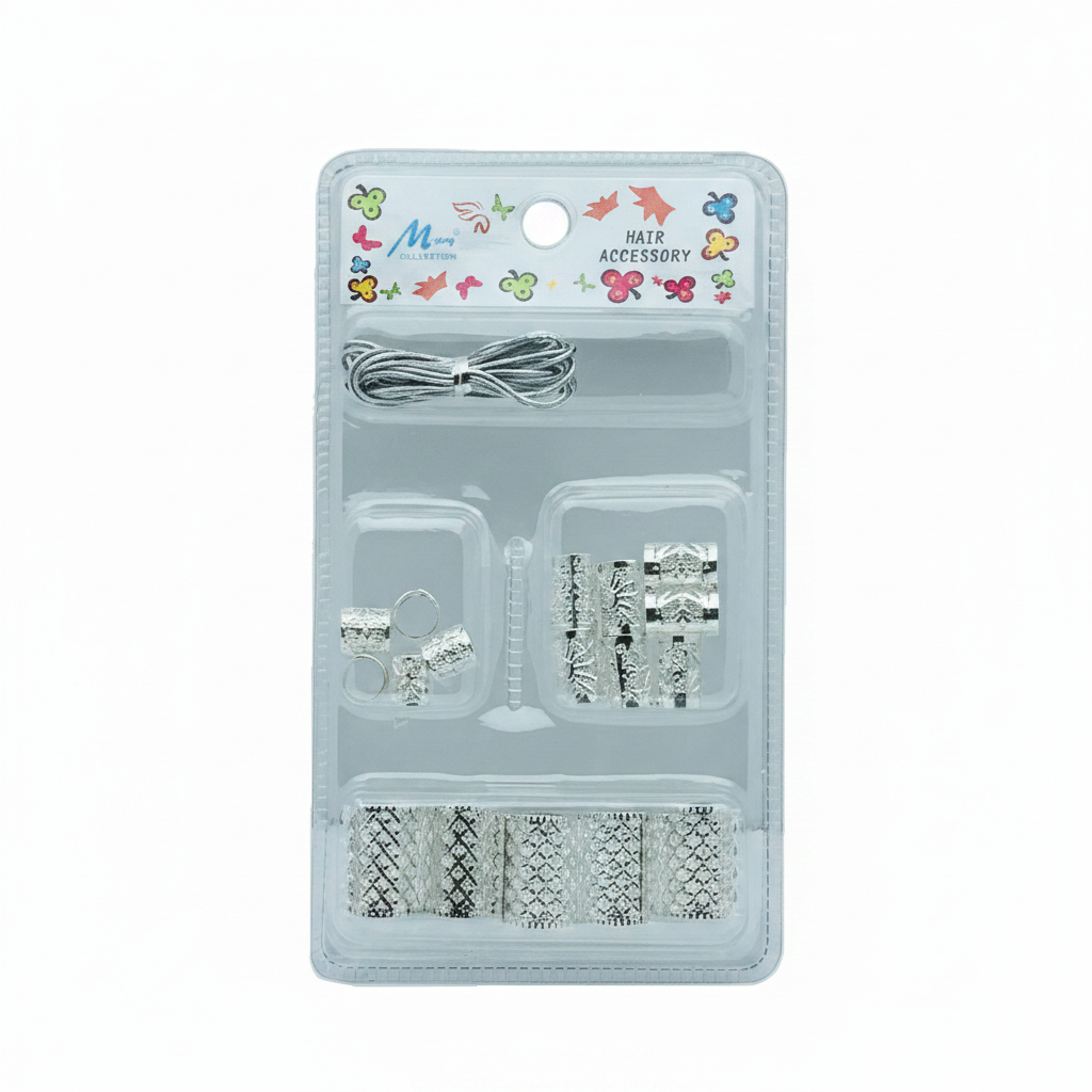 Enhanced Silver Hair Accessory Set