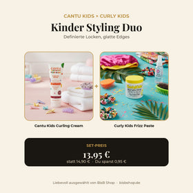 Kinder Styling Duo – Cantu Kids Curling Cream und Curly Kids Frizz Control Paste