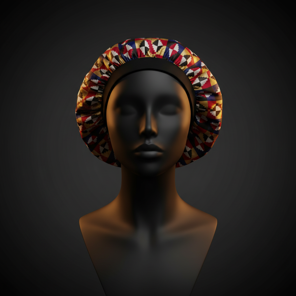 Kente Print Bonnet 2 Mannequin