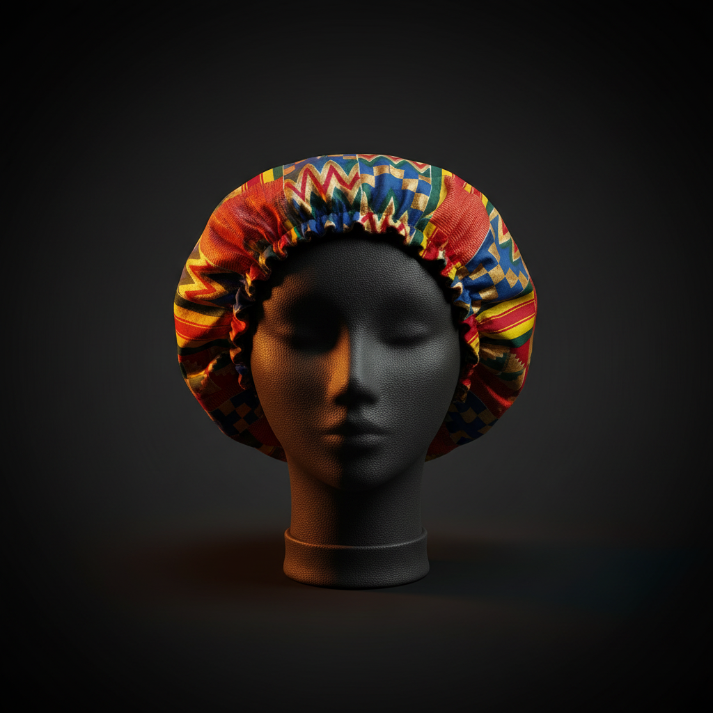 Kente Print Bonnet 4 Mannequin