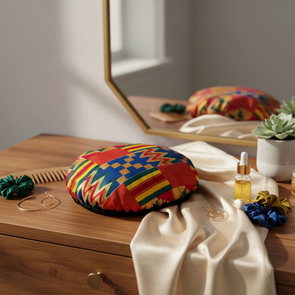 Kente Print Bonnet 4