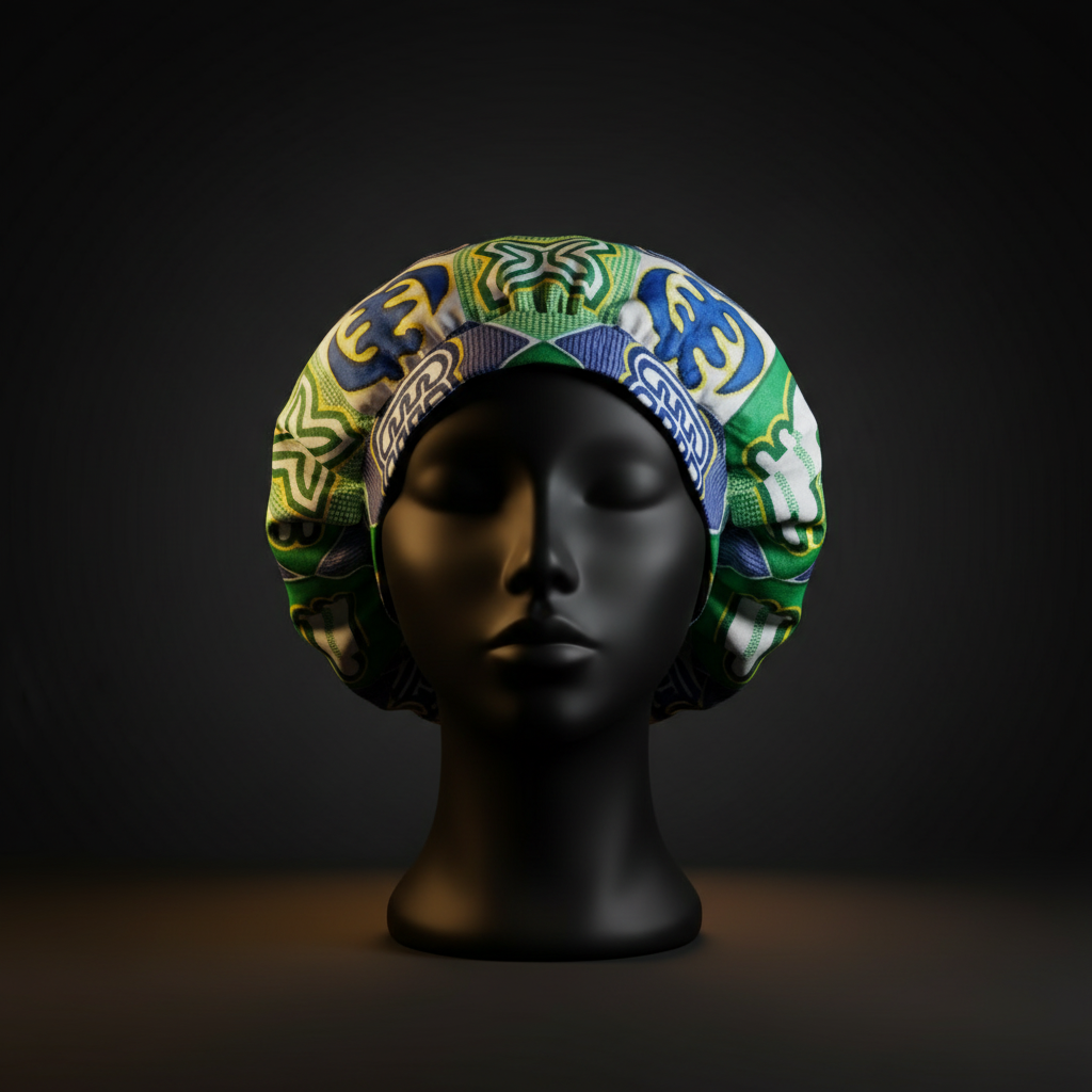 Kente Print Bonnet 5 Mannequin