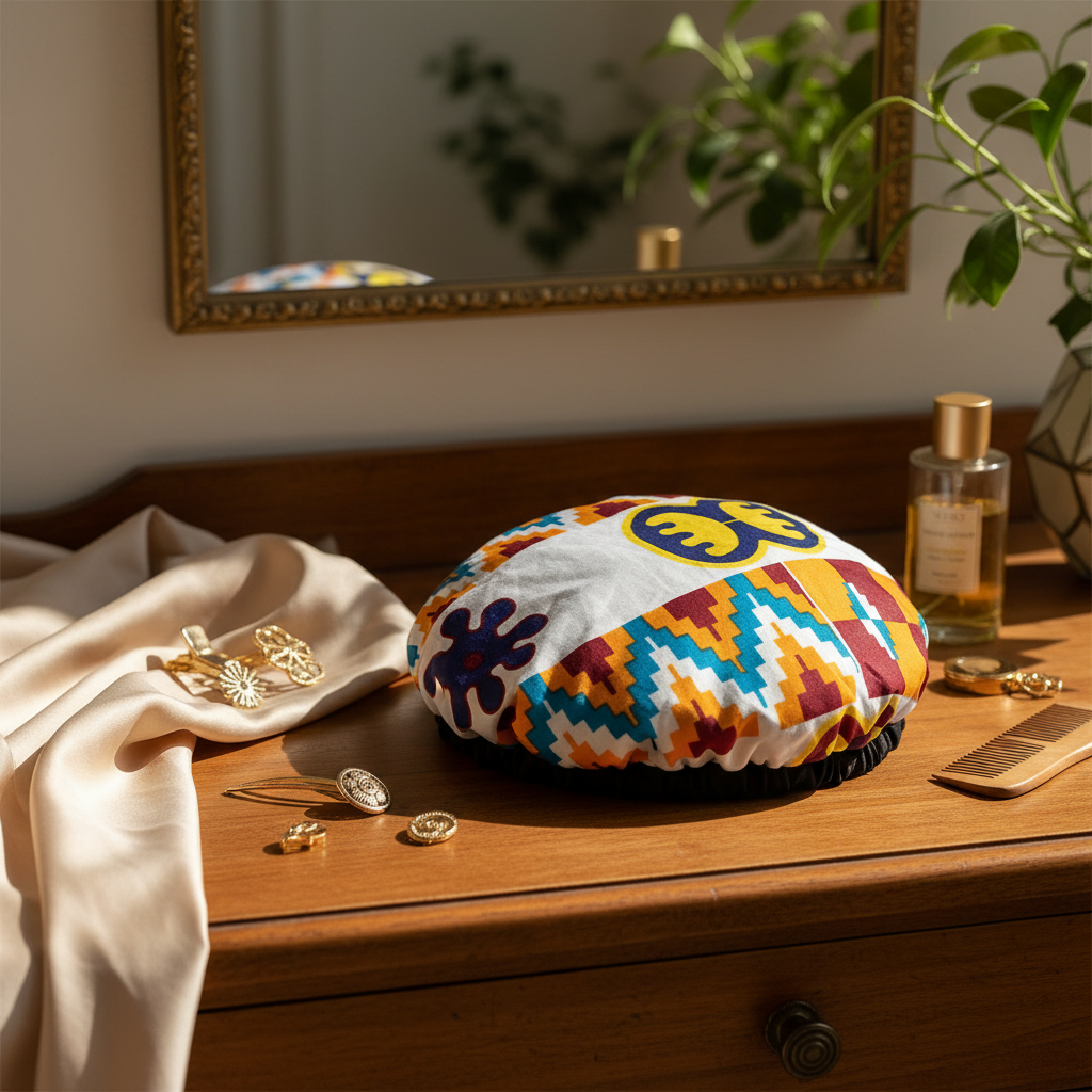 Kente Print Bonnet 7