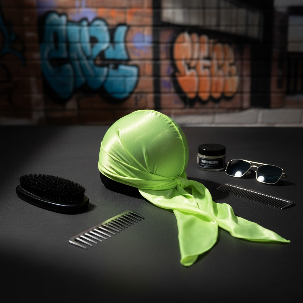 Magic Satin Durag Lime Green