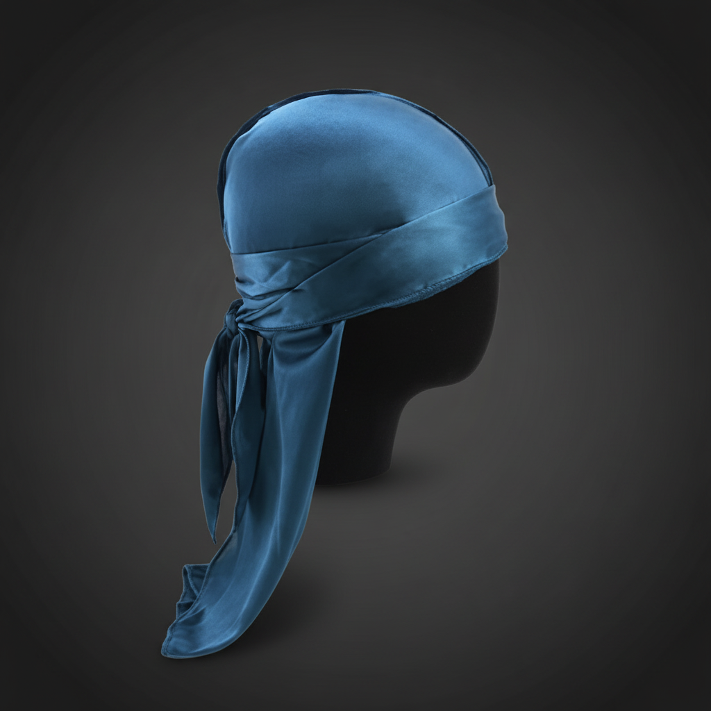 Magic Satin Durag Navy Mannequin
