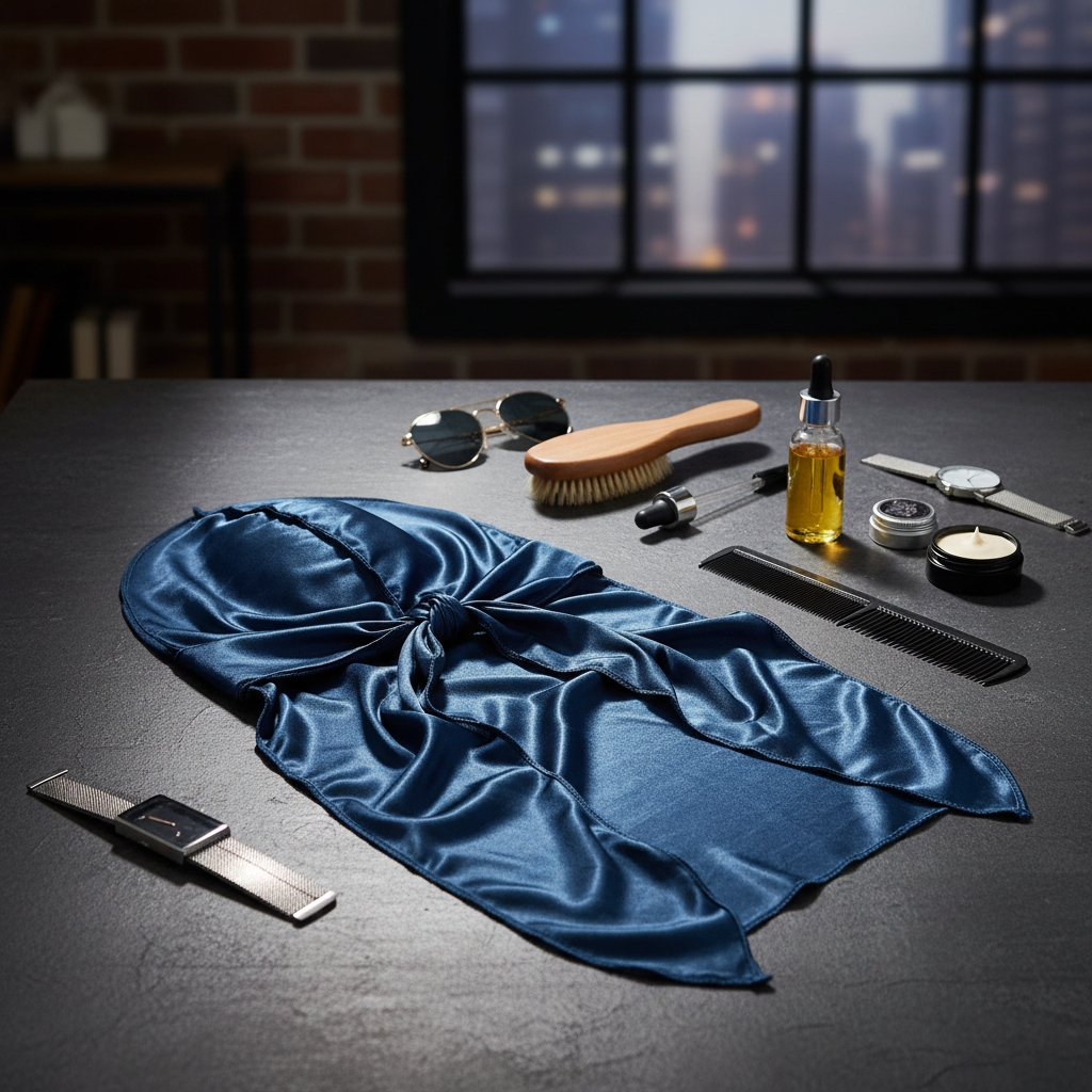 Magic Satin Durag Navy
