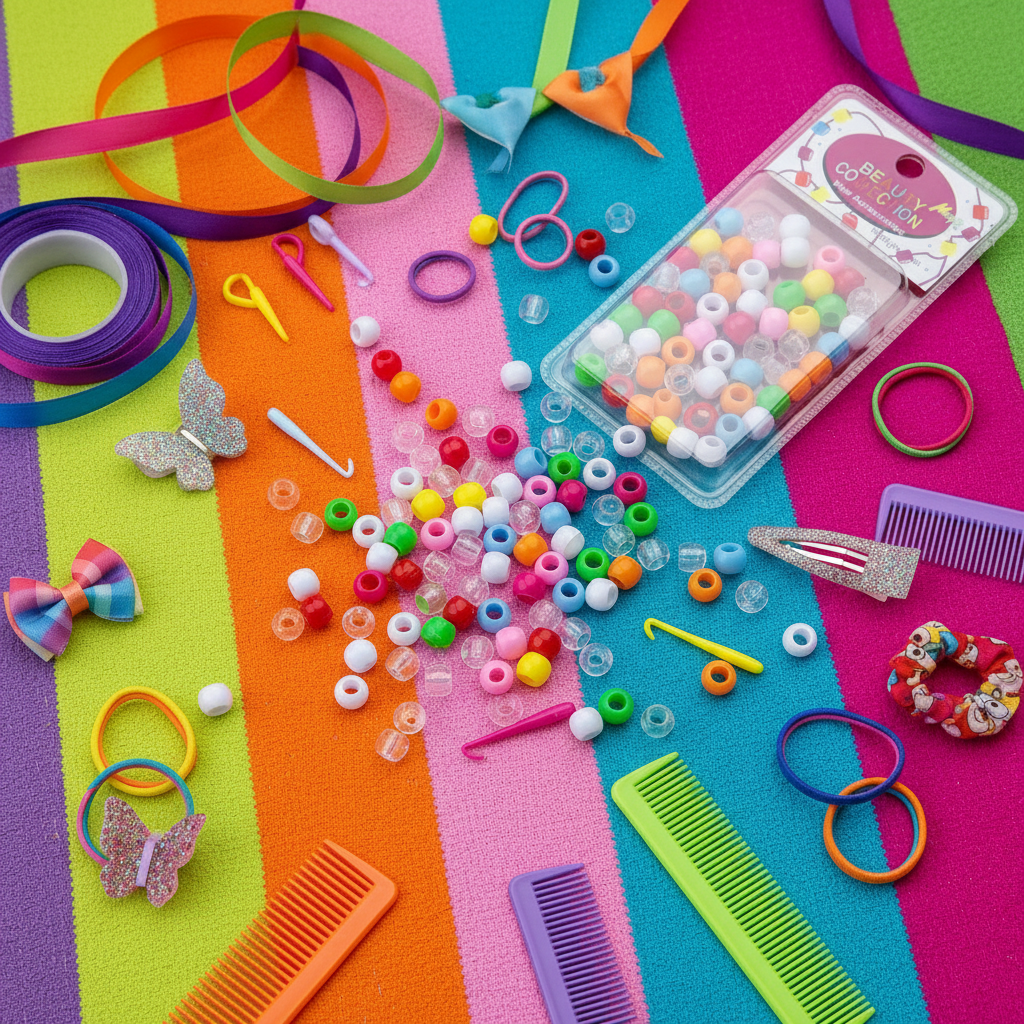 Rainbow Kids Hair Beads